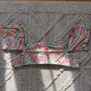 SweetHoney Girls Floral Pink Green Floatie Cover